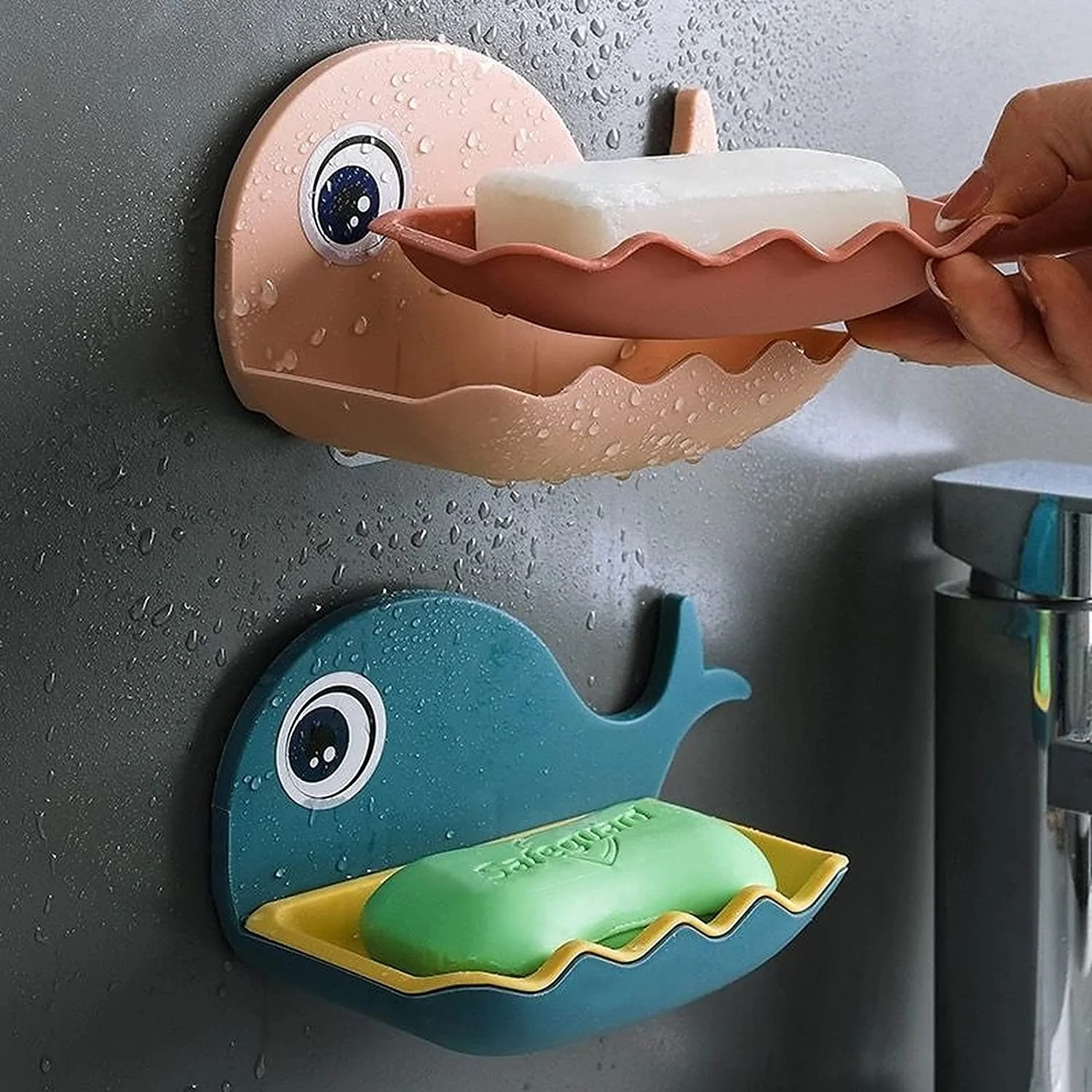 2 Pieces Fish Soap Holder