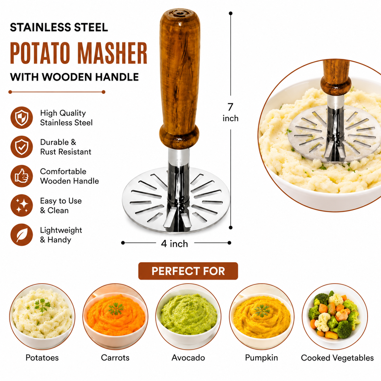Kitchen Tools Combo Sets Potato Masher