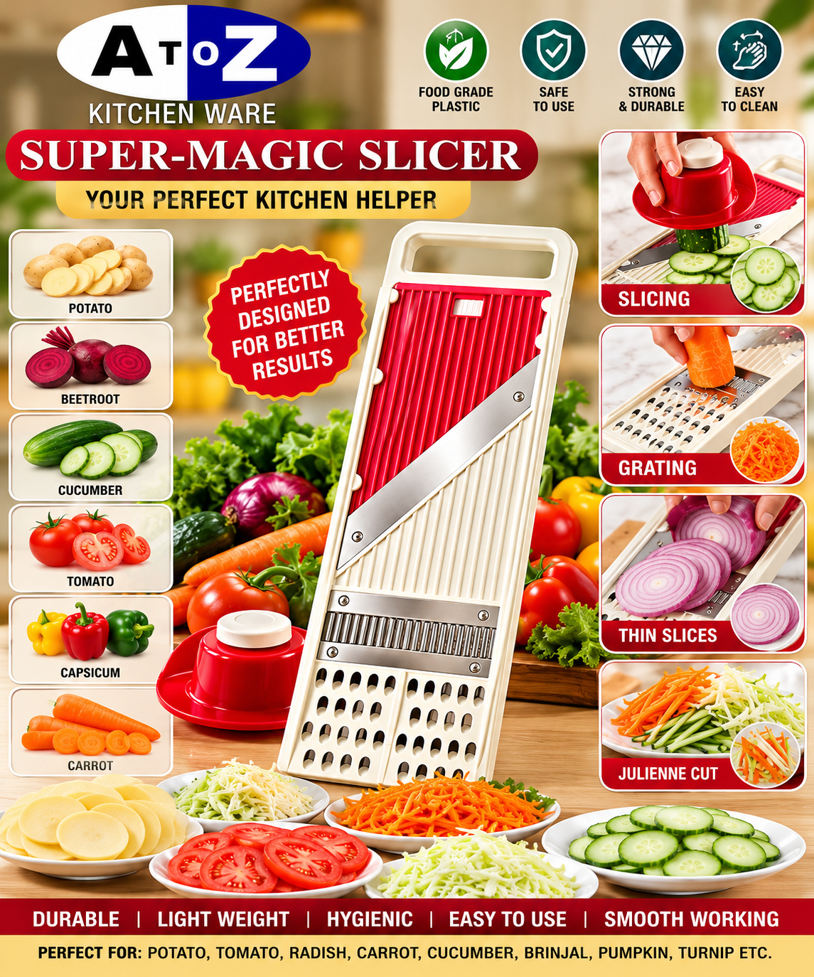 Multifunctional Vegetable Slicer